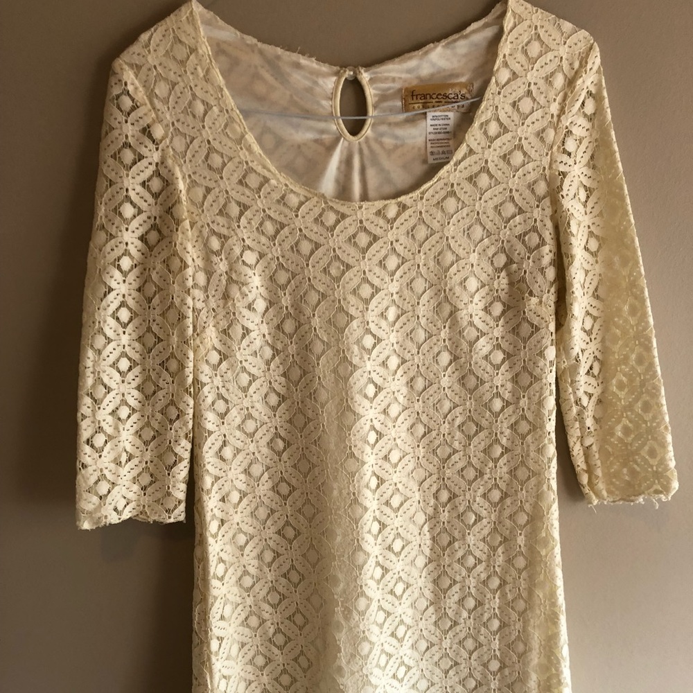 Ivory lace dress